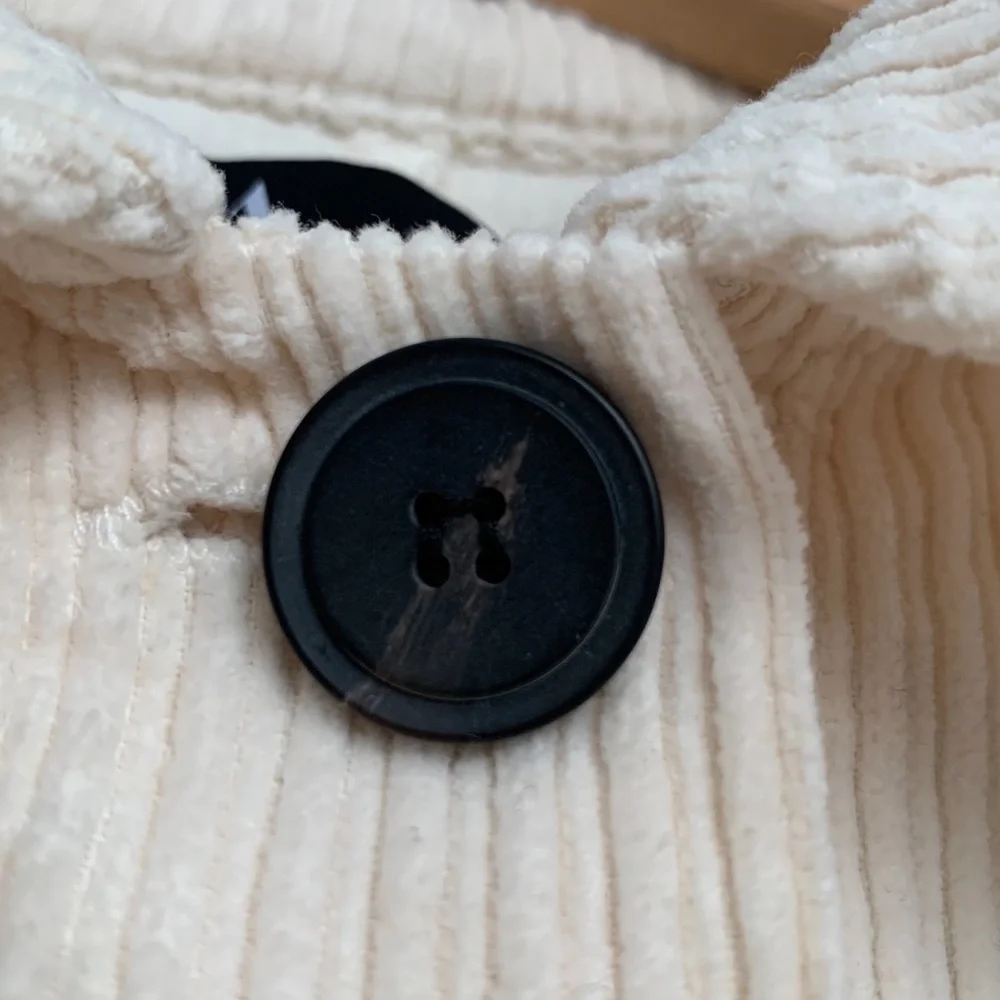 SOLD Zara Short Corduroy Overshirt, S, Oversized Cropped Jacket Shacket - Picture 9 of 12